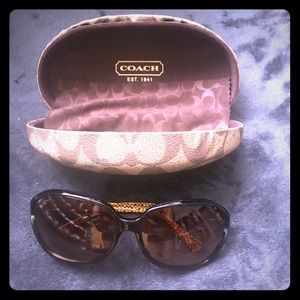 Coach Oversized Tortoise Sunglasses